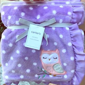 Purple Carter's Baby Blanket